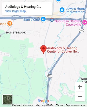 A map of our Cookeville office